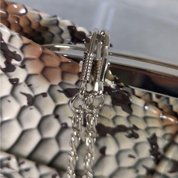 🎉 3/$20 👯‍♀️Host Pick⚡️Two Pieces of Snakeskin Print Clutch/Small Purse - Picture 7 of 10